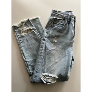 High Rise Ankle Jeans